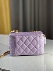Fortok Chanel 24P Vanity Case Purple 17cm - 6
