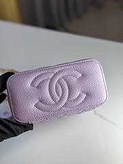 Fortok Chanel 24P Vanity Case Purple 17cm - 3
