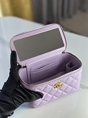 Fortok Chanel 24P Vanity Case Purple 17cm - 4