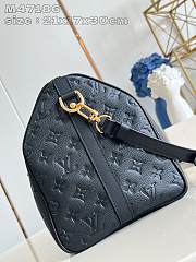 Fortok Louis Vuitton Speedy Soft 30 Bag Black M47186 21x17x30cm - 2