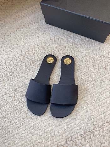 Fortok Saint Laurent Carlyle Black Sandals