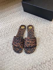 Fortok Saint Laurent Carlyle Leopard-Print Sandals - 1