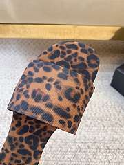 Fortok Saint Laurent Carlyle Leopard-Print Sandals - 4