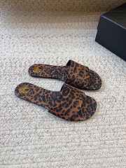 Fortok Saint Laurent Carlyle Leopard-Print Sandals - 3