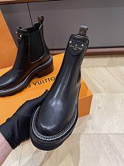 Fortok Louis Vuitton Calfskin Monogram Beaubourg Ankle Boots Black - 6