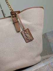 Fortok Saint Laurent Lauren Cabas Bag In Natural 791303 47×30×25cm - 5