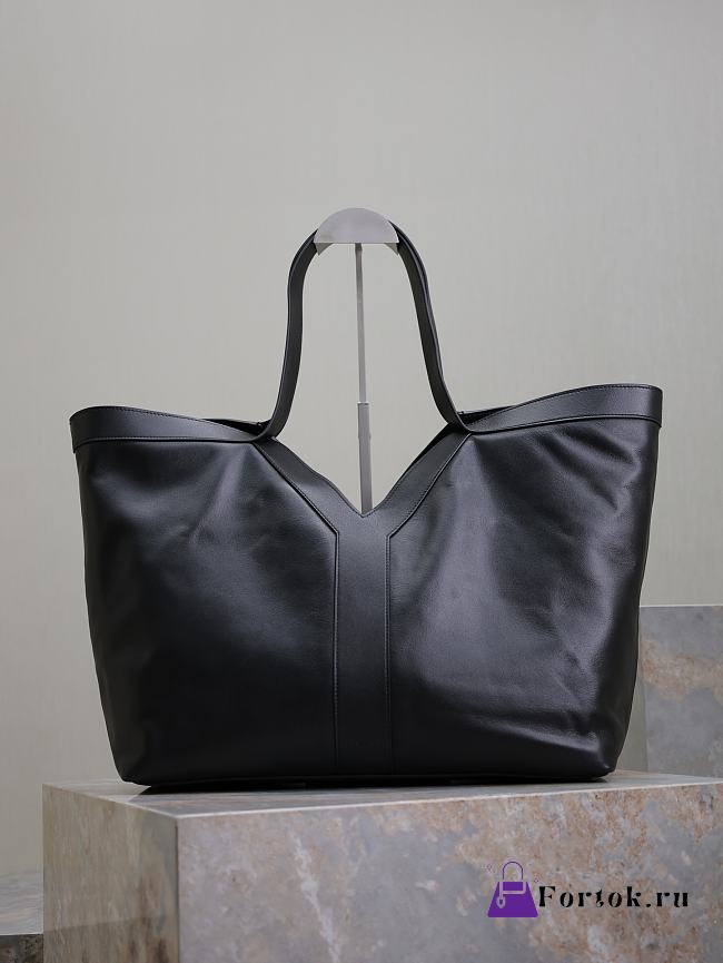 Fortok Saint Laurent Shopping Bag Black 817602 50×33×16cm - 1