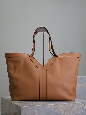 Fortok Saint Laurent Shopping Bag Brown 817602 50×33×16cm