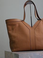 Fortok Saint Laurent Shopping Bag Brown 817602 50×33×16cm - 5