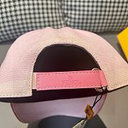 Fortok Fendi Colorful Embroidery Baseball Cap in Pink - 5