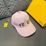 Fortok Fendi Colorful Embroidery Baseball Cap in Pink - 3