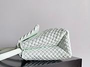 Fortok Bottega Veneta Crossbody Patti Handbag White 19x26x11cm - 6