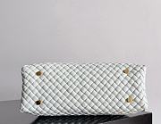 Fortok Bottega Veneta Crossbody Patti Handbag White 19x26x11cm - 5