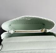 Fortok Bottega Veneta Crossbody Patti Handbag White 19x26x11cm - 2