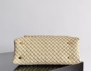 Fortok Bottega Veneta Crossbody Patti Handbag Yellow 19x26x11cm - 2