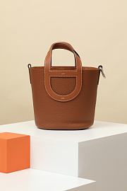 Fortok Hermes Picotin Bag Brown CLB18 18x12.5x22cm - 1