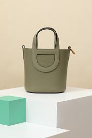 Fortok Hermes Picotin Bag Green CLB18 18x12.5x22cm - 1