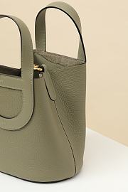 Fortok Hermes Picotin Bag Green CLB18 18x12.5x22cm - 4