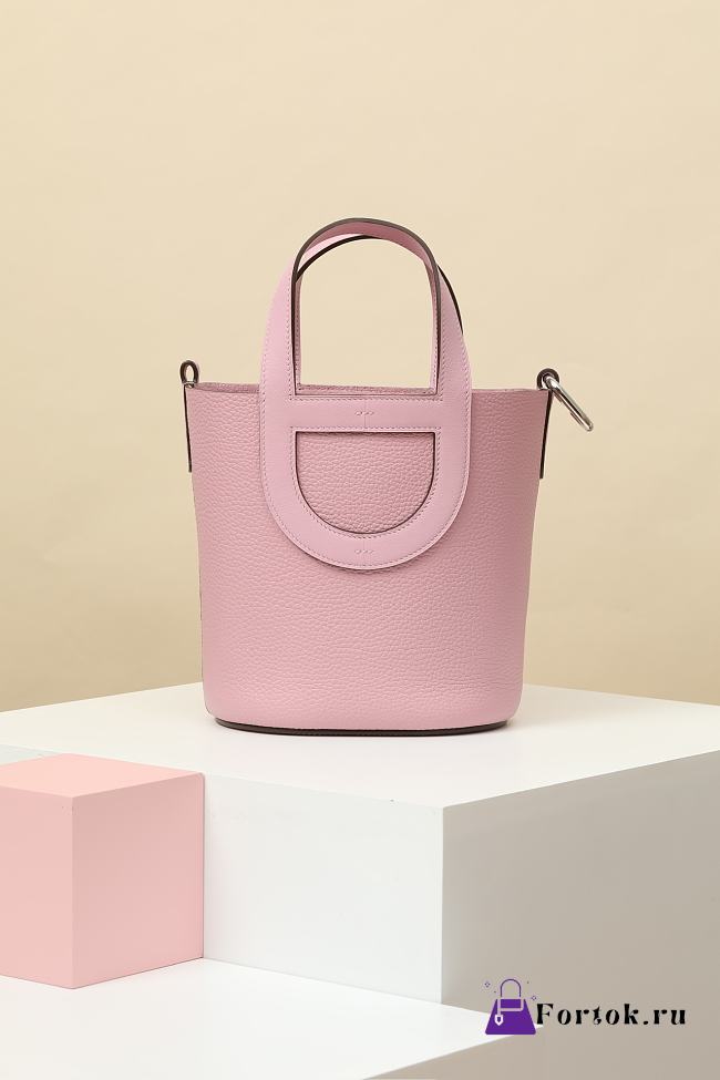 Fortok Hermes Picotin Bag Pink CLB18 18x12.5x22cm - 1