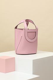 Fortok Hermes Picotin Bag Pink CLB18 18x12.5x22cm - 3