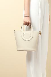 Fortok Hermes Picotin Bag White CLB18 18x12.5x22cm - 5