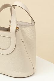 Fortok Hermes Picotin Bag White CLB18 18x12.5x22cm - 2