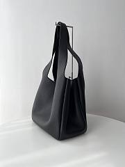 Fortok Saint Laurent LE 5 À 7 Bea Tote Bag In Black Grained Leather 763435 50x28x18cm - 3