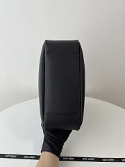 Fortok Saint Laurent Le 5 À 7 Hobo Bag In Black Grained Leather 753837 30x31x13cm - 6