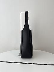 Fortok Saint Laurent Le 5 À 7 Hobo Bag In Black Grained Leather 753837 30x31x13cm - 2