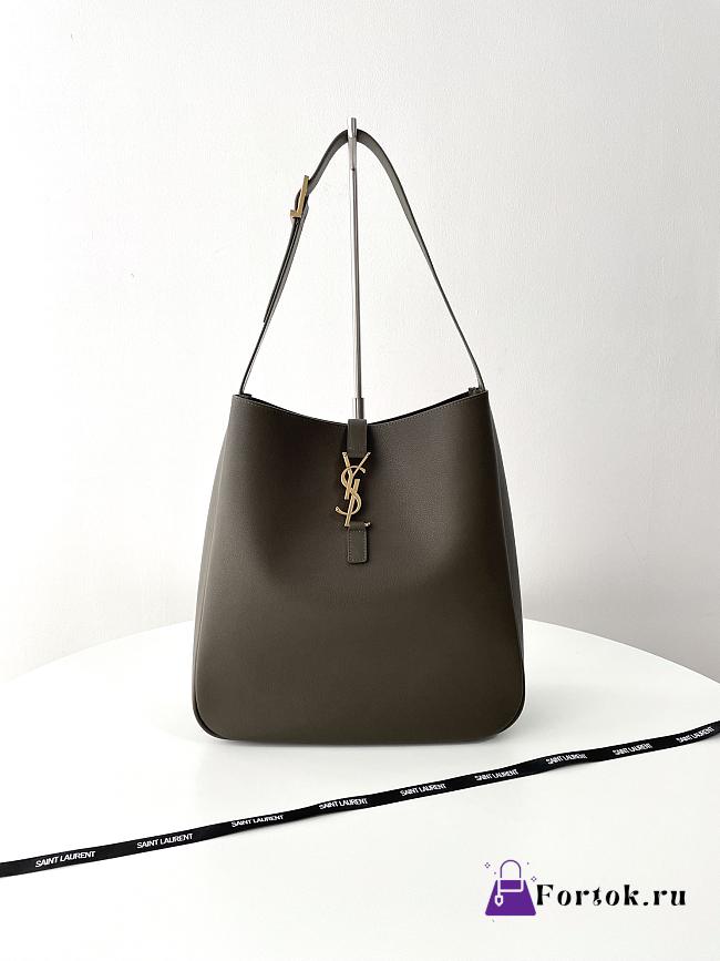 Fortok Saint Laurent Le 5 À 7 Hobo Bag In Light Musk Grained Leather 753837 30x31x13cm - 1