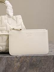 Fortok Dior Toujours Bag White Graphic Cannage Calfskin 28.5x21.5x17cm - 2