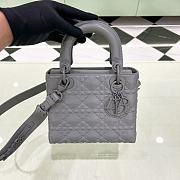 Fortok Dior Lady My Abc Bag Calfskin With Diamond Grey 20x16.5x8cm - 1