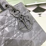 Fortok Dior Lady My Abc Bag Calfskin With Diamond Grey 20x16.5x8cm - 2