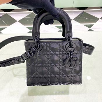 Fortok Dior Lady My Abc Bag Calfskin With Diamond Black 20x16.5x8cm