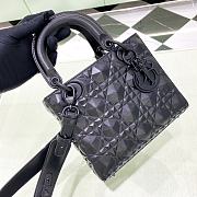 Fortok Dior Lady My Abc Bag Calfskin With Diamond Black 20x16.5x8cm - 5