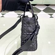 Fortok Dior Lady My Abc Bag Calfskin With Diamond Black 20x16.5x8cm - 4