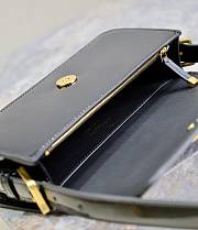 Fortok Dior Miss Flap Bag Black Patent Calfskin 22x11x6cm - 2