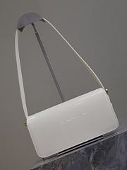 Fortok Dior Miss Flap Bag White Patent Calfskin 22x11x6cm - 6