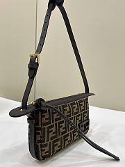 Fortok Fendi Simply Shoulder Bag Brown 8662 22x4x12cm - 3