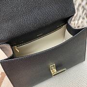 Fortok Valextra Iside Foldover Top Handle Bag Black 26x20x12cm - 6