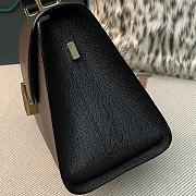 Fortok Valextra Iside Foldover Top Handle Bag Black 26x20x12cm - 3