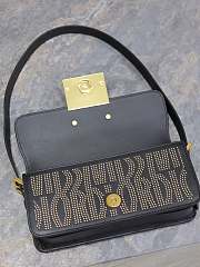 Fortok Dior Miss Flap Bag Black Miss Dior Allover Calfskin with Gold-Finish Studs 22x11x6cm - 6