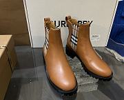 Fortok Burberry Vintage Leather Chelsea Boots Brown - 6