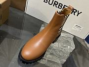 Fortok Burberry Vintage Leather Chelsea Boots Brown - 5