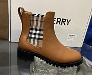 Fortok Burberry Vintage Leather Chelsea Boots Brown - 2