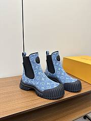 Fortok Louis Vuitton Chelsea Boot Monogram Blue - 1