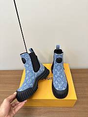 Fortok Louis Vuitton Chelsea Boot Monogram Blue - 6