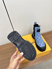 Fortok Louis Vuitton Chelsea Boot Monogram Blue - 4