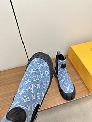 Fortok Louis Vuitton Chelsea Boot Monogram Blue - 3