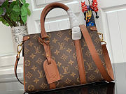 Fortok Louis Vuitton Soufflot BB Monogram Canvas Bag Brown M44816 35x23x14cm   - 1